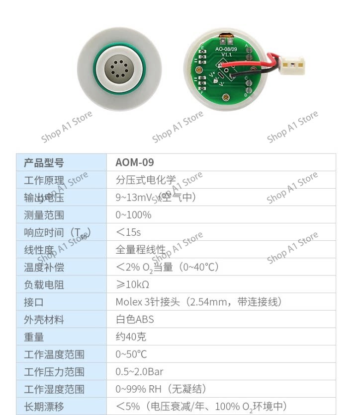 Oxygen Sensor Cell Replacement - AOM-09 Oksijen Sensörü, ITG M-09 Oksijen