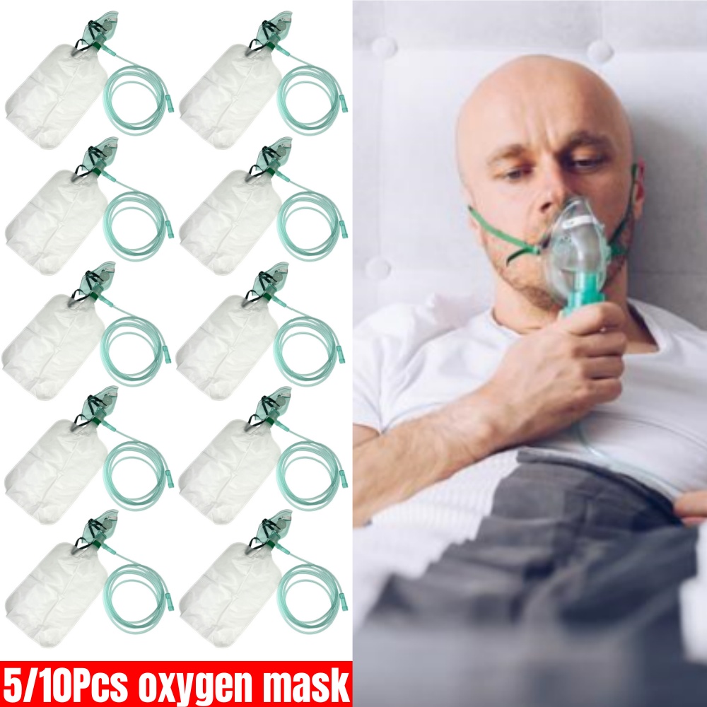 Oxygen Mask Reservoir Bag Adult - 5-10 Adet Tek Kullanımlık Yetişkin Yüksek