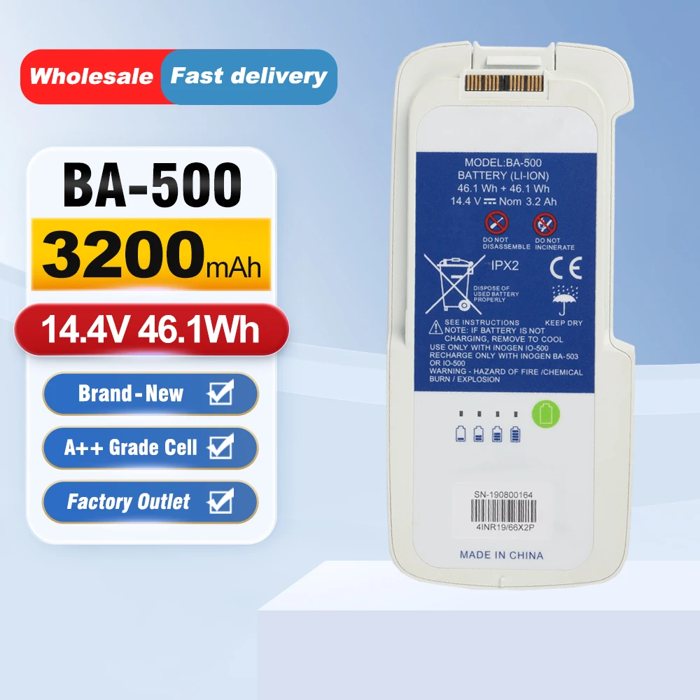 Portable Oxygen Concentrator Battery - BA-500 Pil Değiştirme Seti, 8 Hücreli,