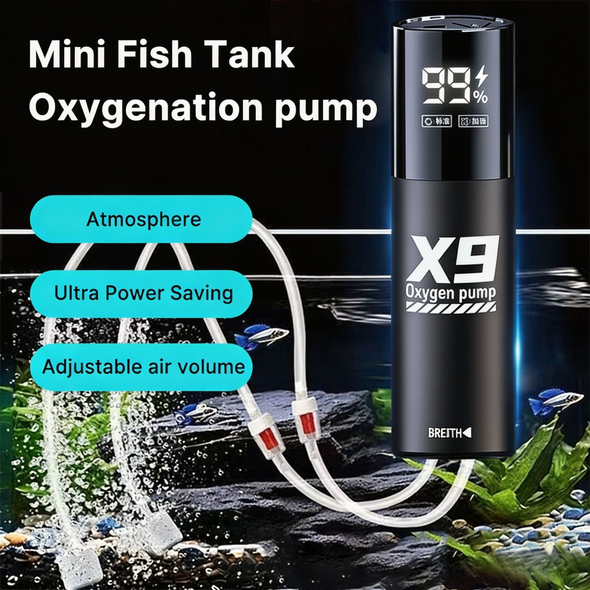 Akvaryum Balık Tankı Oksijen P - Portable Oxygen Concentrator Battery incelemesi ve fiyatı