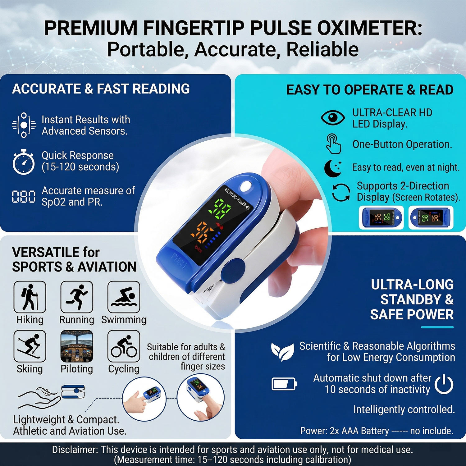 Oksimetre Taşınabilir Parmak U - Oxygen Saturation Monitor Fingertip incelemesi ve fiyatı