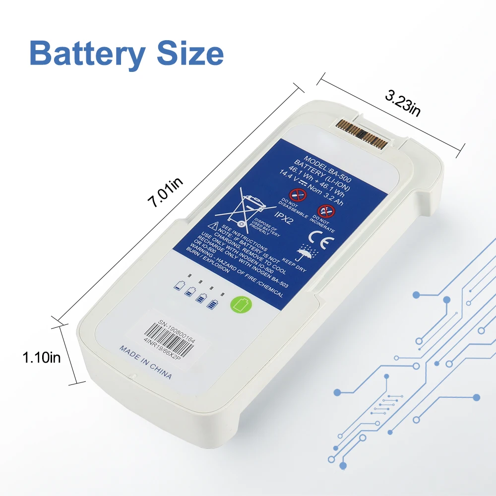 BA-500 Pil Değiştirme Seti, 8  - Portable Oxygen Concentrator Battery incelemesi ve fiyatı