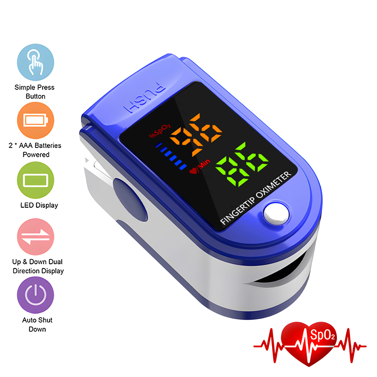 Taşınabilir Parmak Ucu Tipi Na - Oxygen Saturation Monitor Fingertip incelemesi ve fiyatı